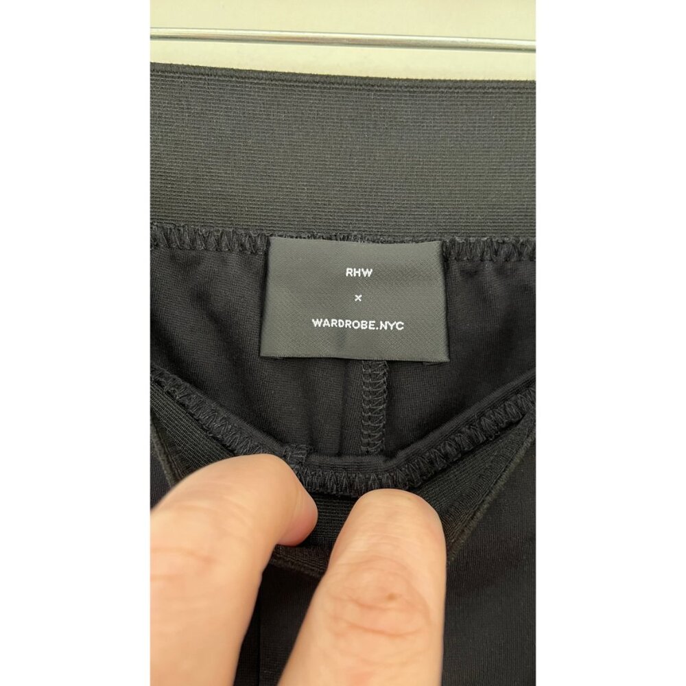 WARDROBE.NYC  X RHW STRETCH FLARED SLIM FIT HIGH WAIST PANTS - Picture 6 of 8